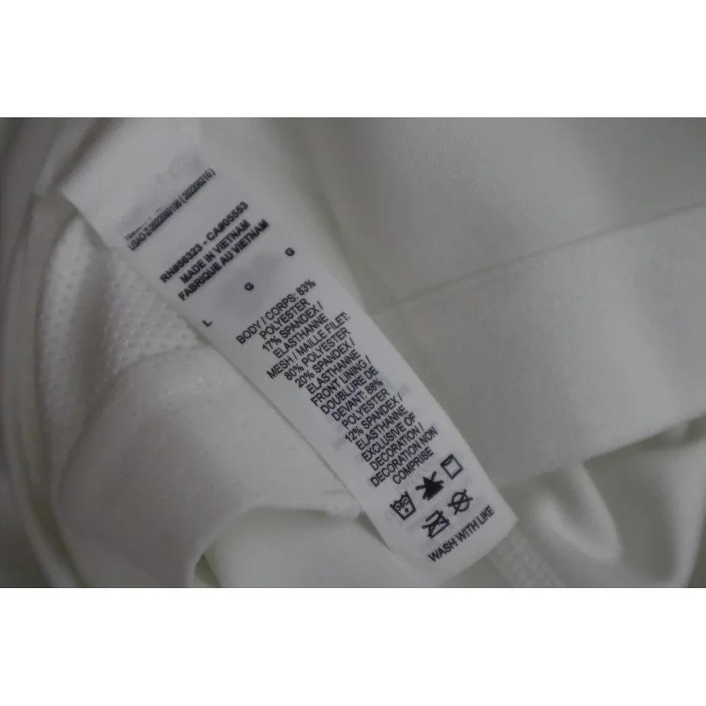 Nike Dri-FIT Swoosh Sports Bra Tank Top - White - Size‎ L